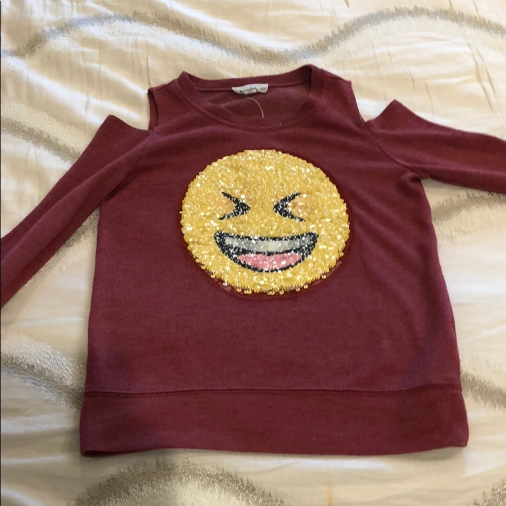Lot of 2 Emoji Tshirt Long Sleeve Shirt